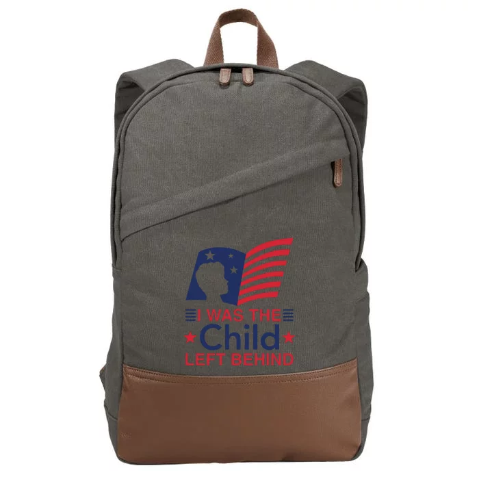 I Was The Child Left Behind Cotton Canvas Backpack