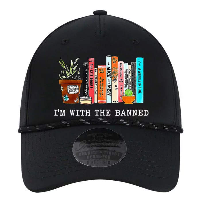 I'm With The Banned Books funny Books Lovers Performance The Dyno Cap