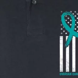 I Wear Teal For My Wife Ovarian Cancer Awareness Softstyle Adult Sport Polo