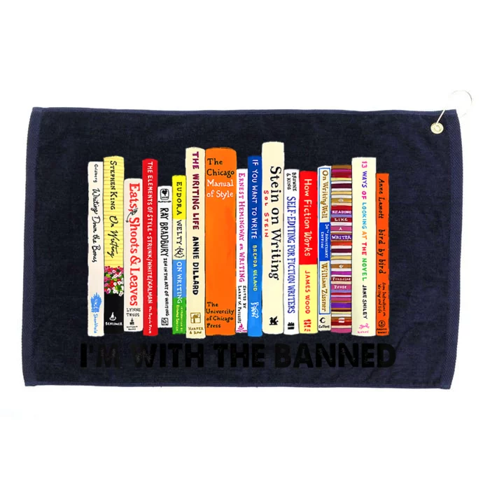 Im With The Banned Banned Books ReadingLibrarianBookish Grommeted Golf Towel