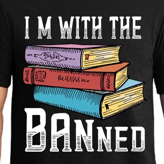 I'm With The Banned Funny Book Readers I Read Banned Books Pajama Set