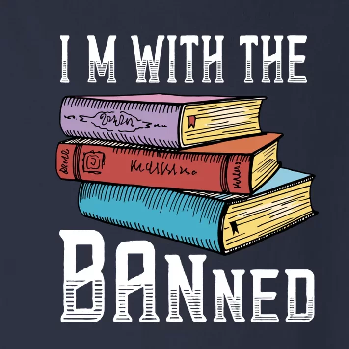 I'm With The Banned Funny Book Readers I Read Banned Books Toddler Long Sleeve Shirt