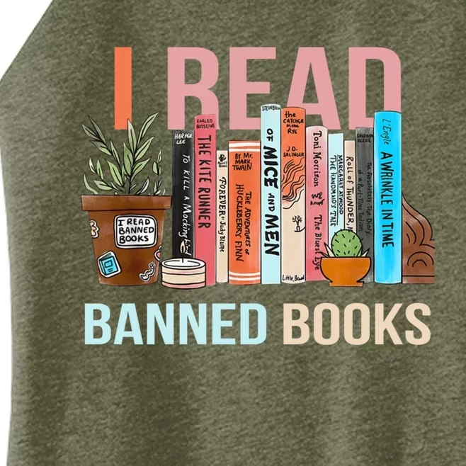 Im With The Banned Banned Books Reading Books Women’s Perfect Tri Rocker Tank