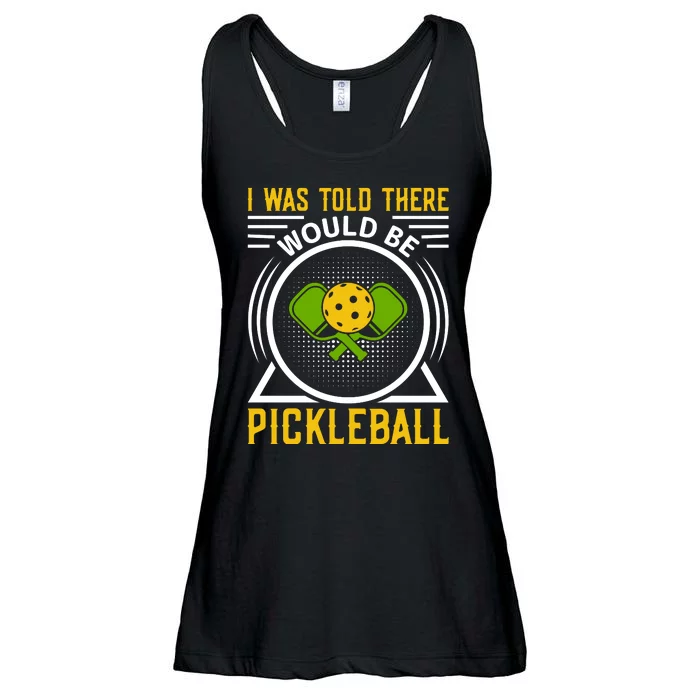 I Was Told There Would Be Pickleball Ladies Essential Flowy Tank