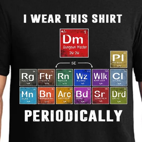 I Wear This Shir Periodically Classes DnD Pajama Set