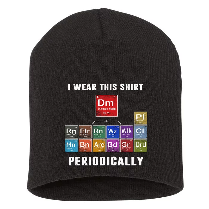 I Wear This Shir Periodically Classes DnD Short Acrylic Beanie