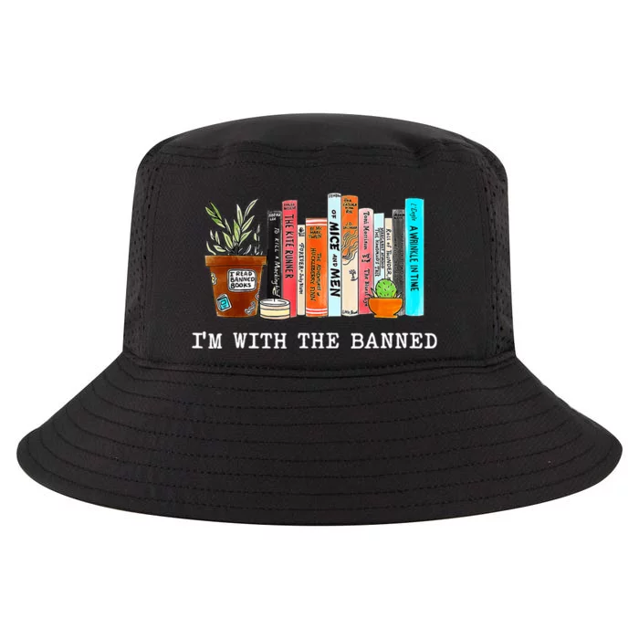 I'm With The Banned Books I Read Banned Books Lovers Cool Comfort Performance Bucket Hat