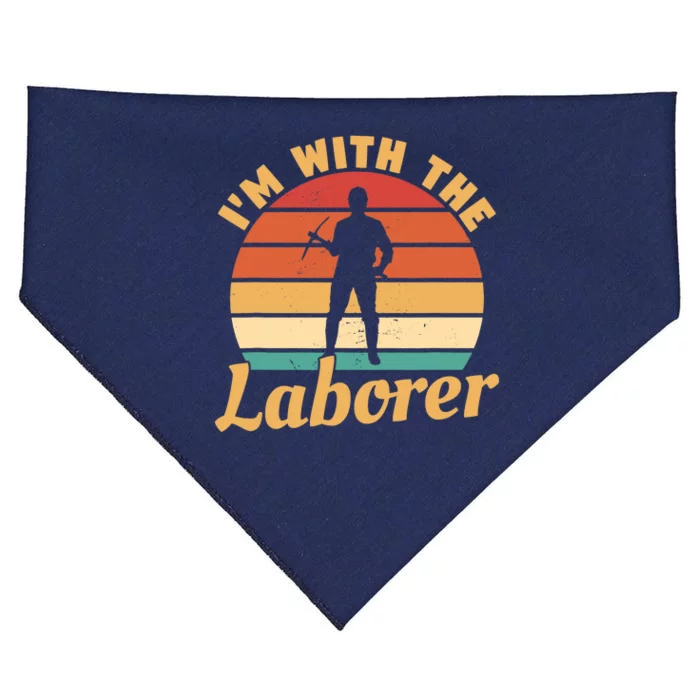 I'm With The Laborer Skilled Union Worker USA-Made Doggie Bandana