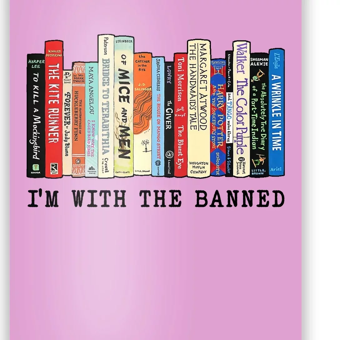 Im With The Banned Book Funny Poster