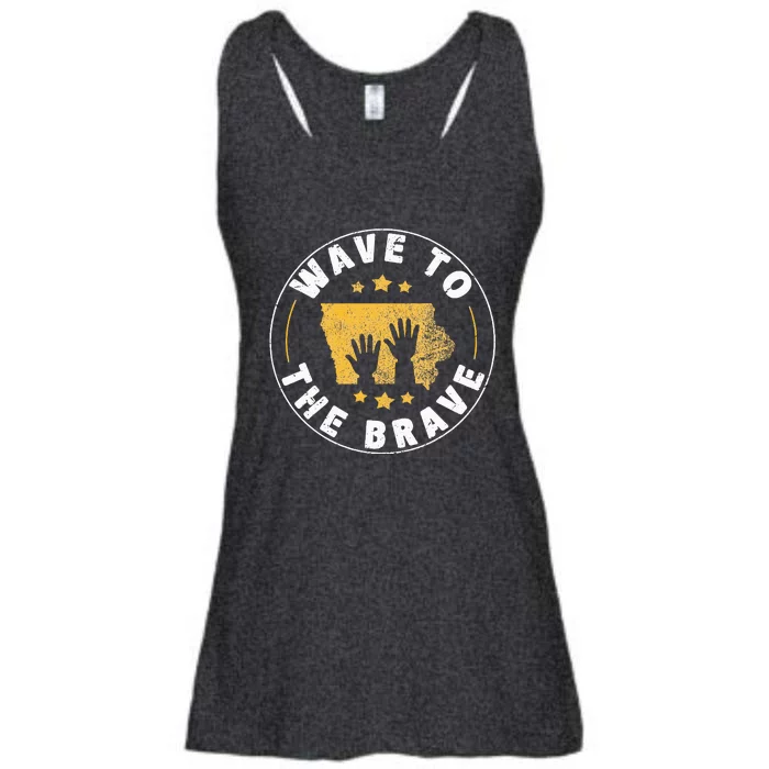 Iowa Wave To The Brave Football Childrens Hospital Ladies Essential Flowy Tank