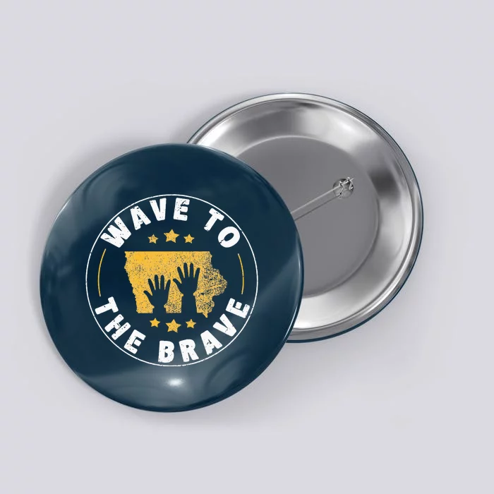 Iowa Wave To The Brave Football Childrens Hospital Button