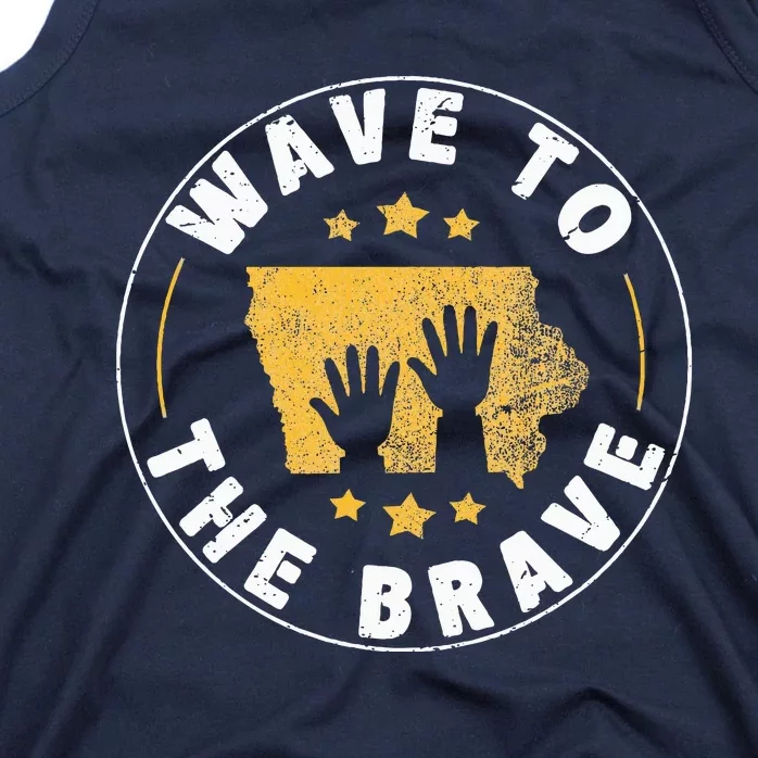 Iowa Wave To The Brave Football Childrens Hospital Tank Top