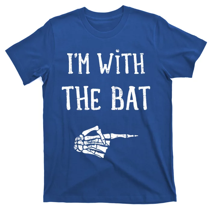 IM With The Bat Funny Matching Couple Costume Halloween T-Shirt