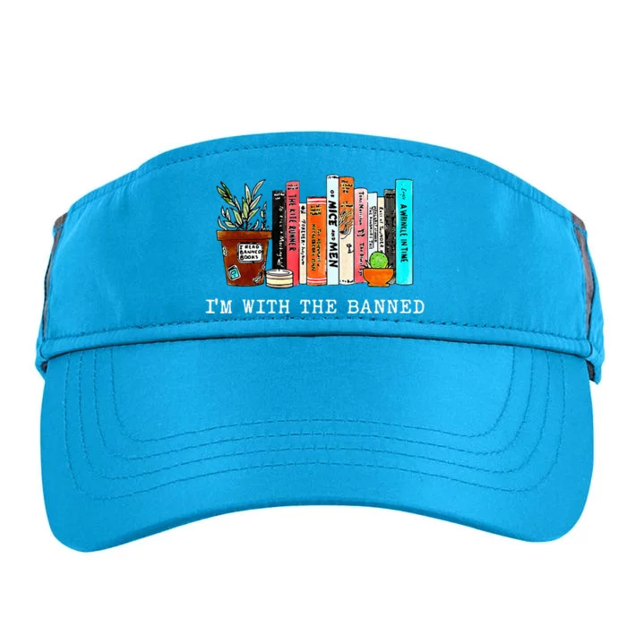 IM With The Banned Books I Read Banned Books Lovers Adult Drive Performance Visor