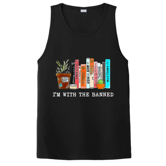 Im With The Banned Books I Read Banned Books Lovers Performance Tank