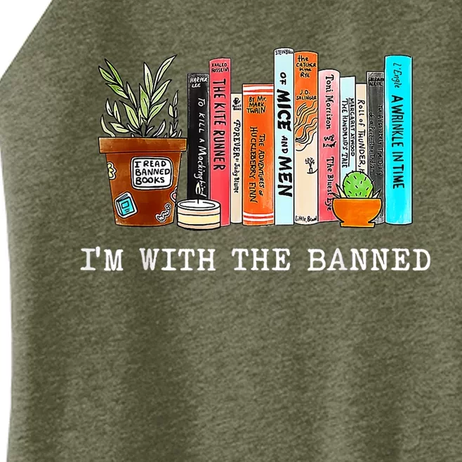 Im With The Banned Books I Read Banned Books Lovers Women’s Perfect Tri Rocker Tank