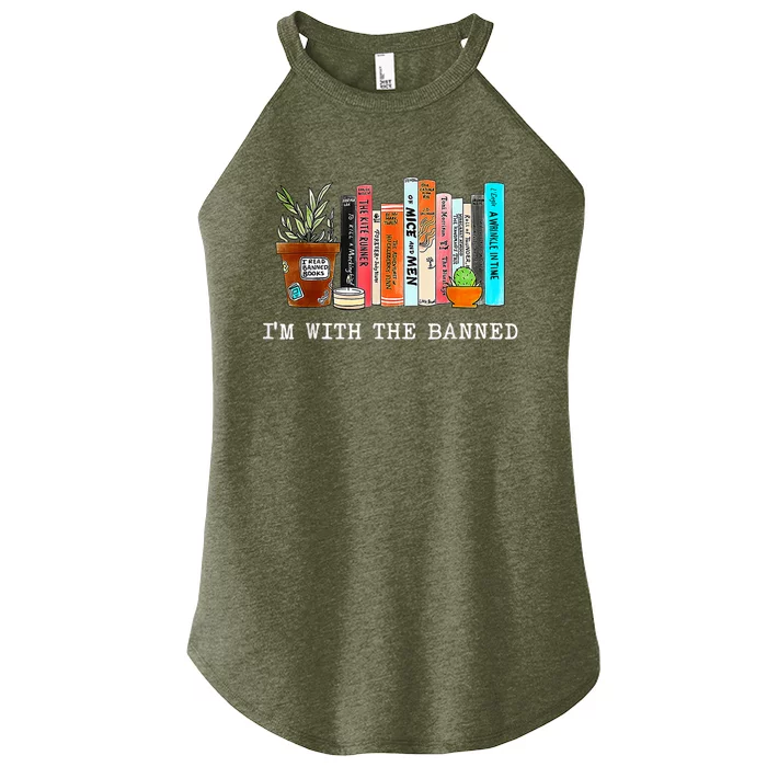 Im With The Banned Books I Read Banned Books Lovers Women’s Perfect Tri Rocker Tank