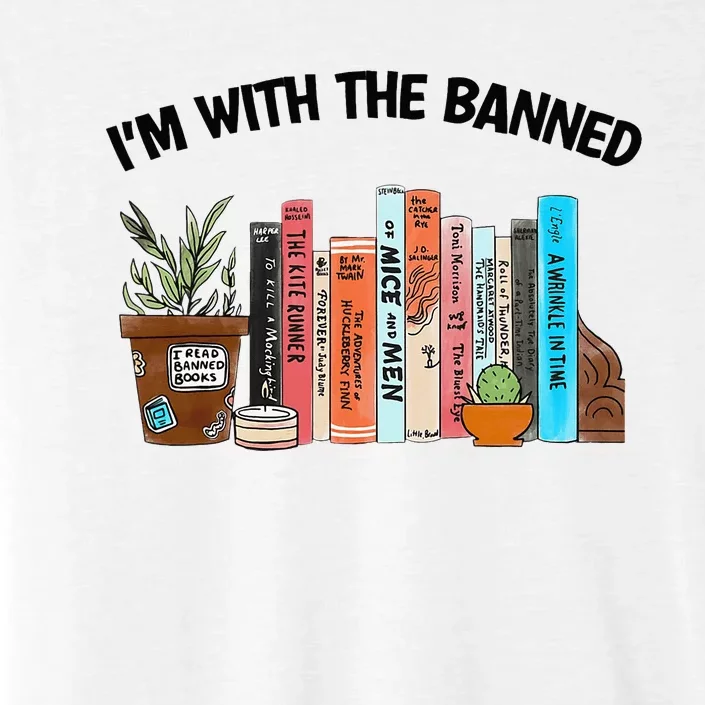 I'm With The Banned Funny Book Readers I Read Banned Books ChromaSoft Performance T-Shirt