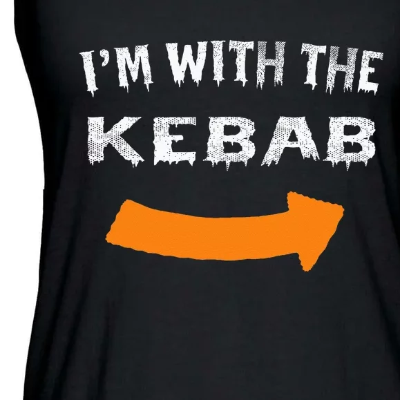 Im With The Kebab Funny Lazy Halloween Costume Ladies Essential Flowy Tank