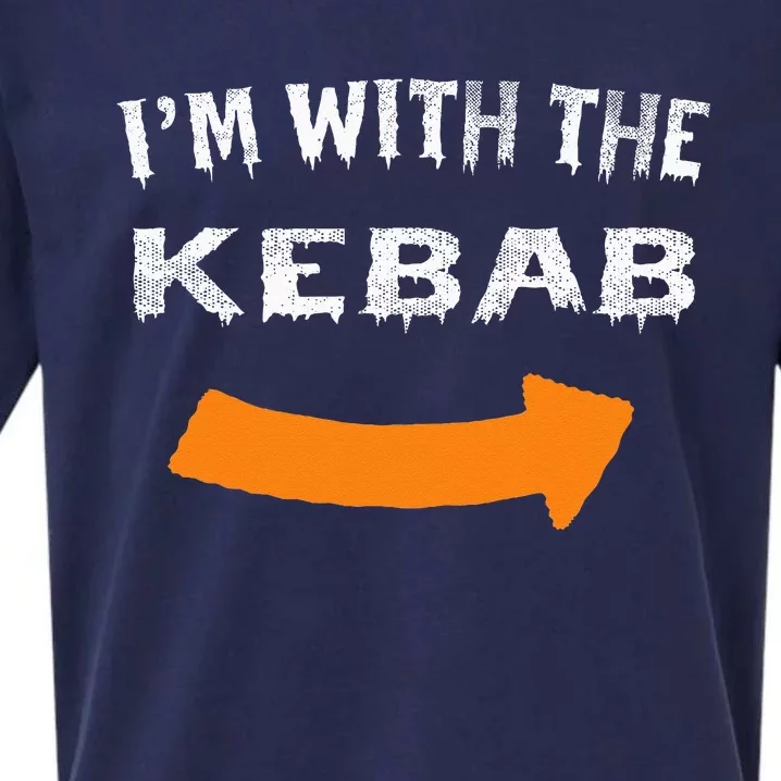 Im With The Kebab Funny Lazy Halloween Costume Sueded Cloud Jersey T-Shirt