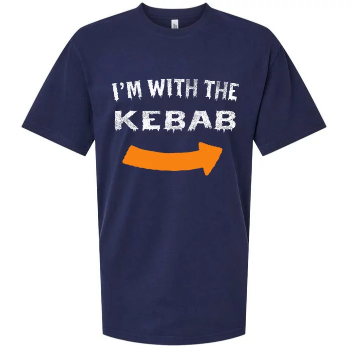 Im With The Kebab Funny Lazy Halloween Costume Sueded Cloud Jersey T-Shirt