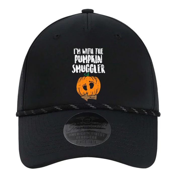 Im With The Pumpkin Smuggler Halloween Pregnancy Performance The Dyno Cap