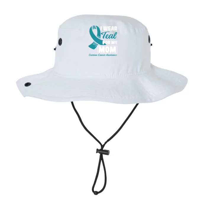 I Wear Teal For My Mom Ovarian Cancer Cute Gift Legacy Cool Fit Booney Bucket Hat