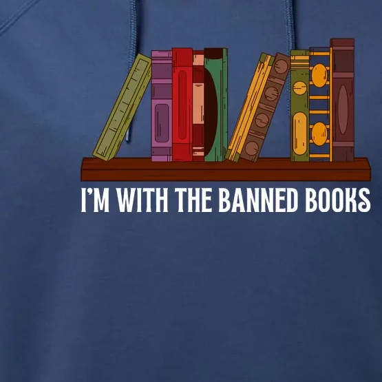 I'm With The Banned Books Design For A Literature Teacher Performance Fleece Hoodie