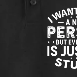 I Want To Be A Nice Person But Everyone Quote Dry Zone Grid Performance Polo