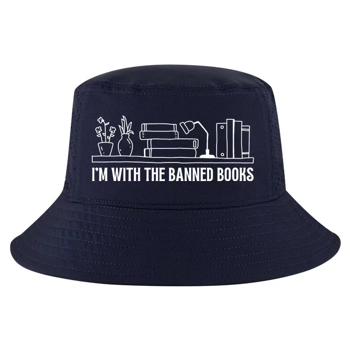 I'm With The Banned Book Lovers Political Statement Cool Comfort Performance Bucket Hat