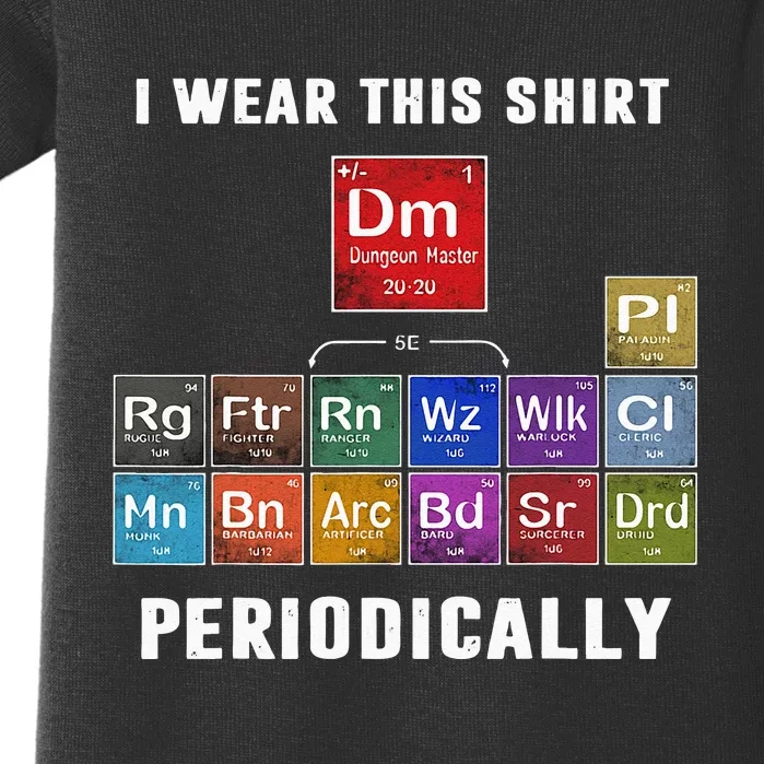 I Wear This Shir Periodically Classes DnD Baby Bodysuit