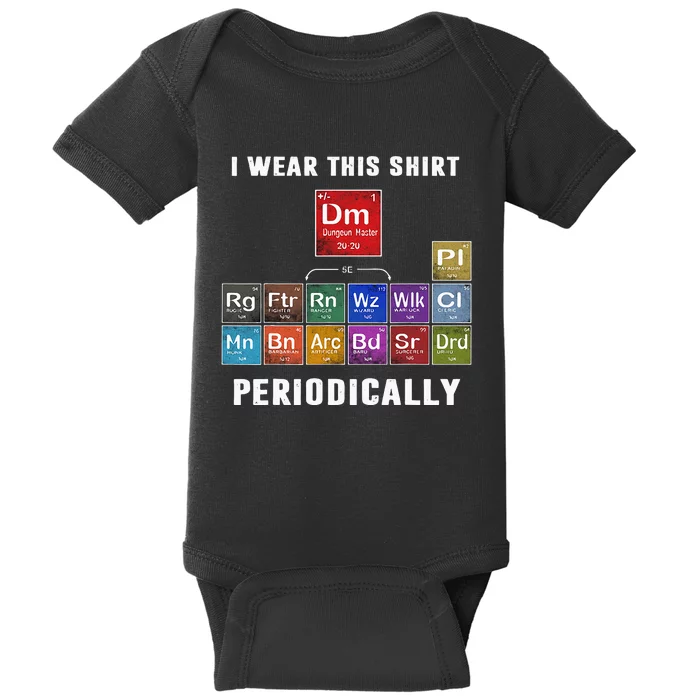 I Wear This Shir Periodically Classes DnD Baby Bodysuit