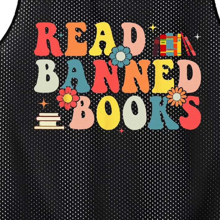 I'm With The Banned Books I Read Banned Books Lovers Mesh Reversible Basketball Jersey Tank