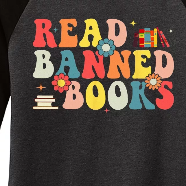 I'm With The Banned Books I Read Banned Books Lovers Women's Tri-Blend 3/4-Sleeve Raglan Shirt