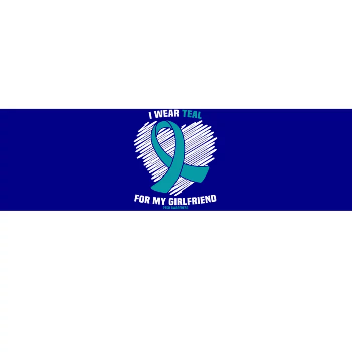 I Wear Teal For My Friend Ptsd Awareness Gift Bumper Sticker