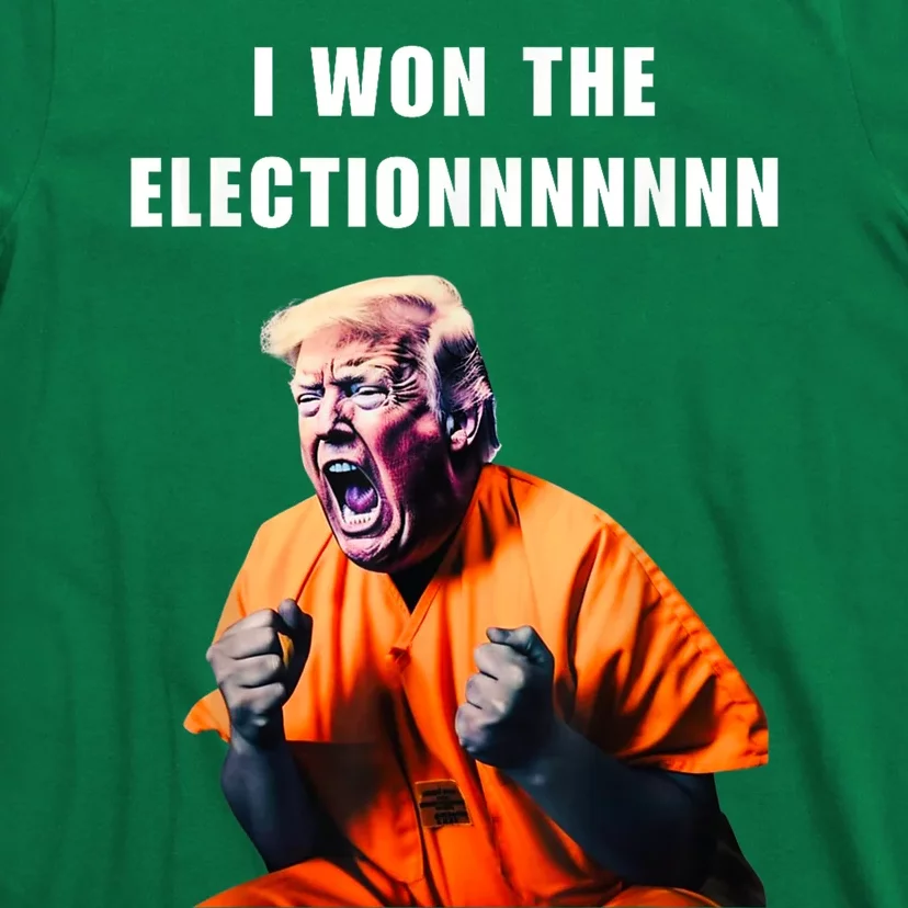 I Won The ElectionFunny Trump Prisoner Halloween Costume T-Shirt