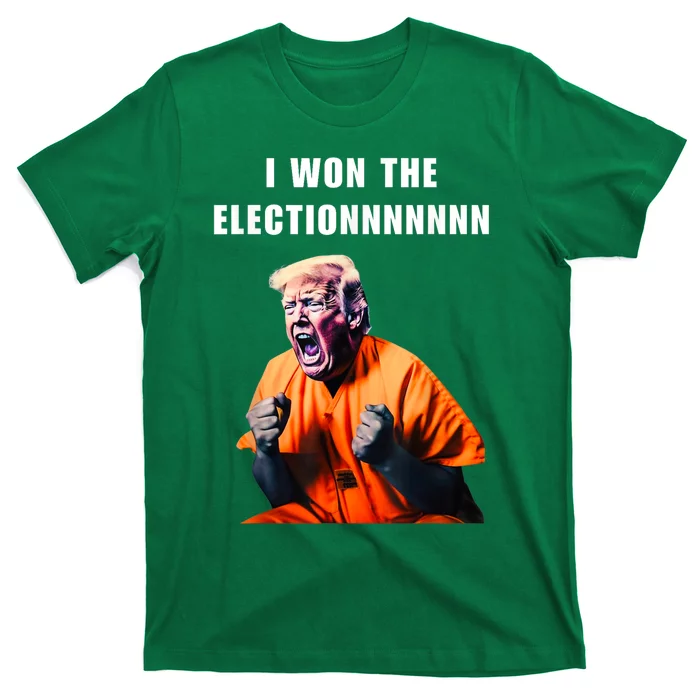 I Won The ElectionFunny Trump Prisoner Halloween Costume T-Shirt