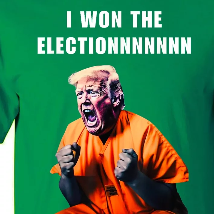 I Won The ElectionFunny Trump Prisoner Halloween Costume Tall T-Shirt