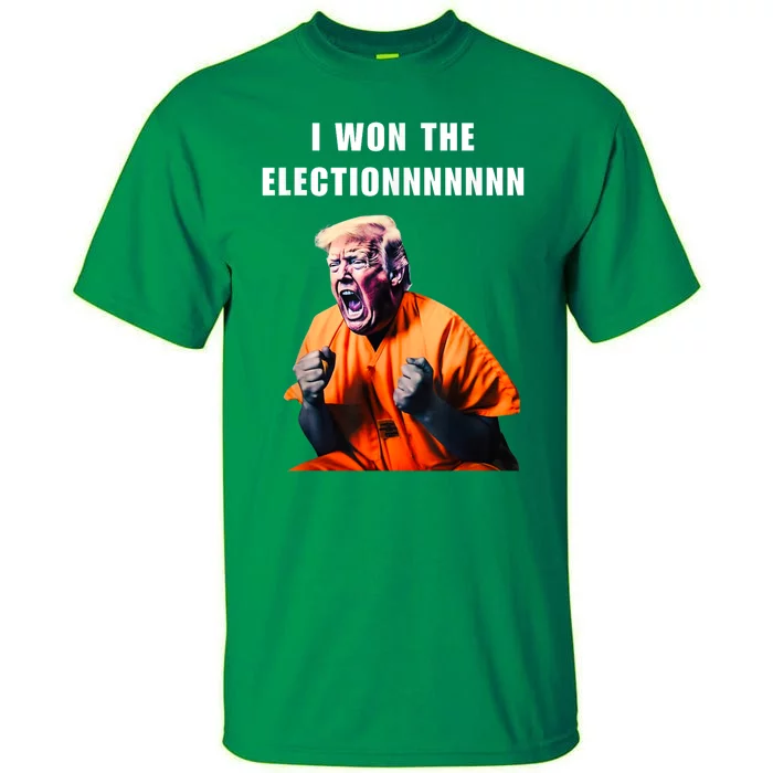 I Won The ElectionFunny Trump Prisoner Halloween Costume Tall T-Shirt