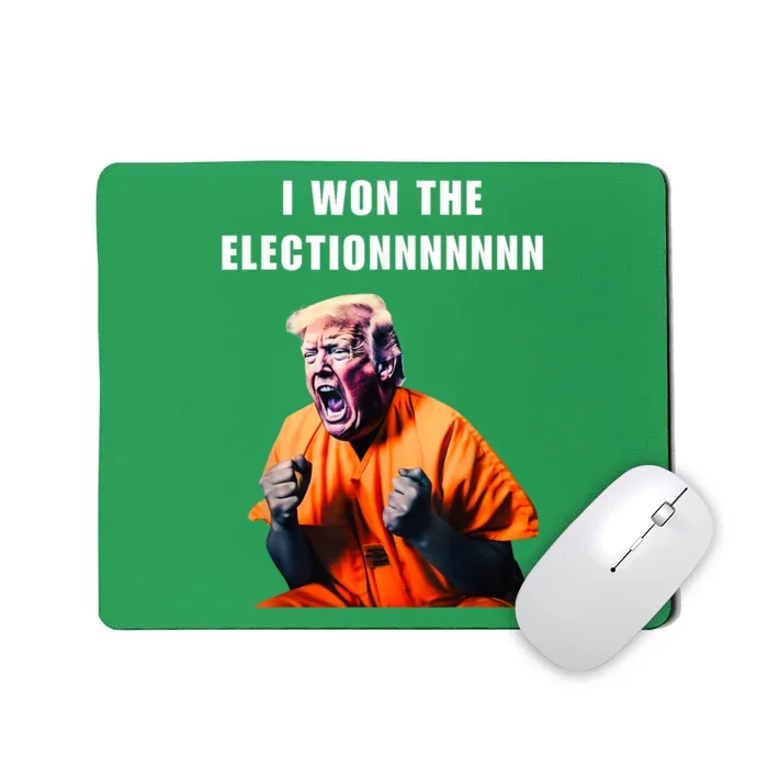 I Won The ElectionFunny Trump Prisoner Halloween Costume Mousepad