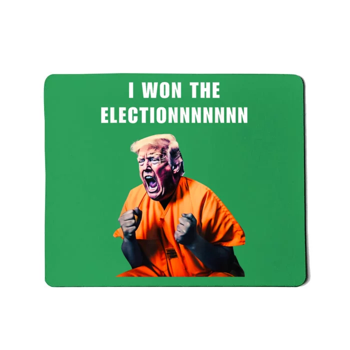 I Won The ElectionFunny Trump Prisoner Halloween Costume Mousepad