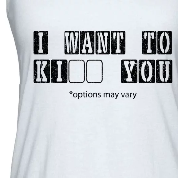 I Want To Options Mary Vary Funny Ladies Essential Flowy Tank