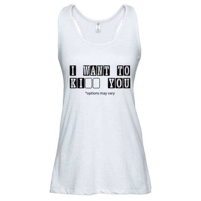 I Want To Options Mary Vary Funny Ladies Essential Flowy Tank