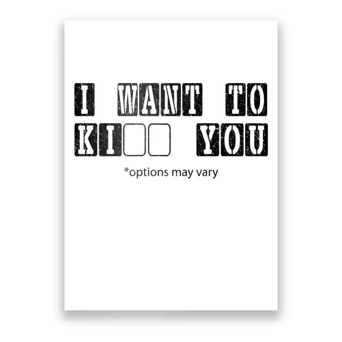 I Want To Options Mary Vary Funny Poster