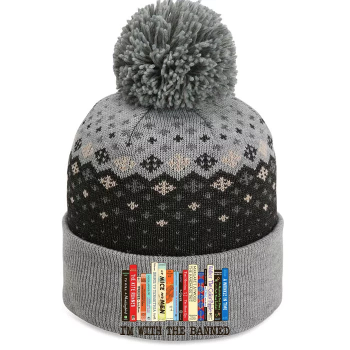 IM With The Banned Banned Books Reading Books The Baniff Cuffed Pom Beanie