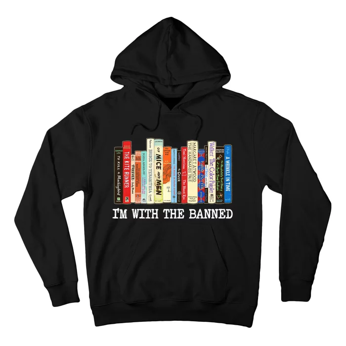 IM With The Banned Banned Books Reading Books Hoodie