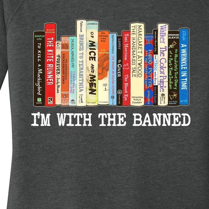 IM With The Banned Banned Books Reading Books Women's Perfect Tri Tunic Long Sleeve Shirt