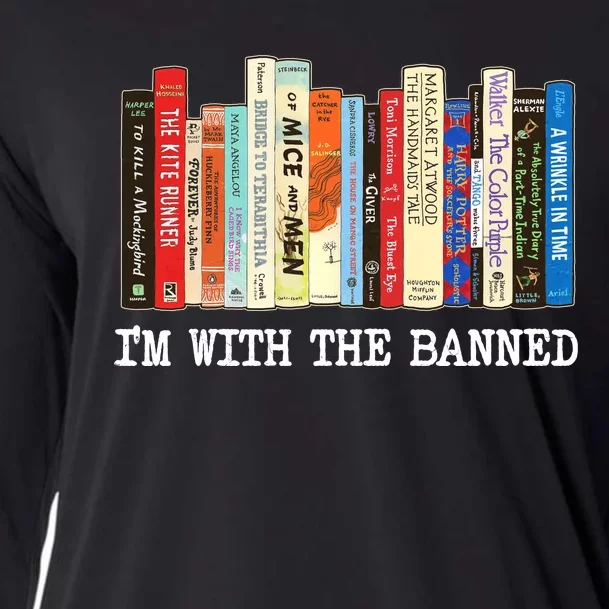 IM With The Banned Banned Books Reading Books Cooling Performance Long Sleeve Crew