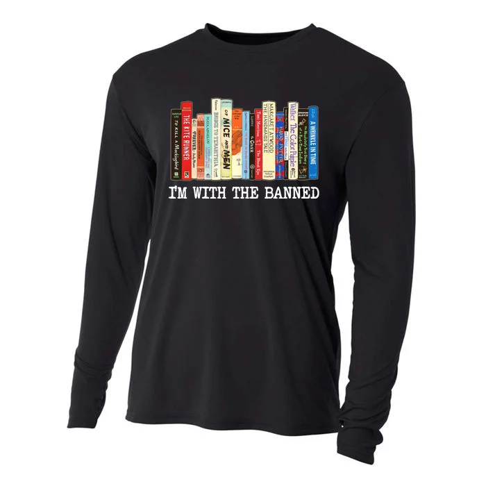 IM With The Banned Banned Books Reading Books Cooling Performance Long Sleeve Crew