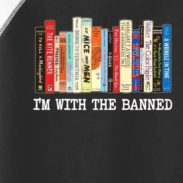 IM With The Banned Banned Books Reading Books Toddler Fine Jersey T-Shirt